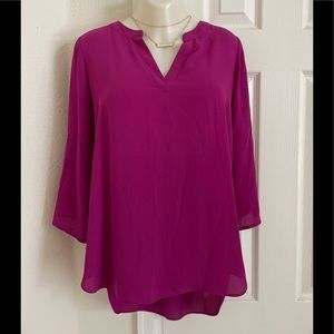 Beautiful Chaus New York 3/4 length sleeve blouse size small